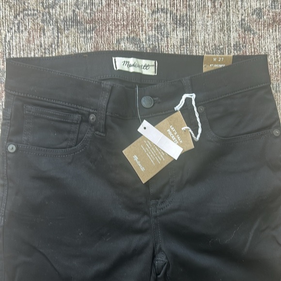 Madewell Tall 8" Skinny Jeans in Carbondale Wash G7684 T27 27 black - Picture 5 of 6